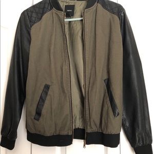 Green bomber jacket